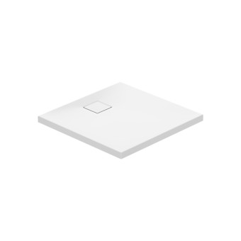 SHOWER TRAY SQUARE TAKO SLIM 80x4 WHITE MATT + SIPHON S932-157