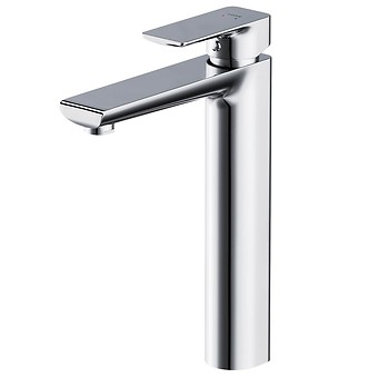 SUARO Opbouw Hoge Wastafelmengkraan Chroom met Automatische Click-Clack Plug S951-238