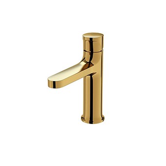 INVERTO BY CERSANIT DECK-MOUNTED WASHBASIN FAUCET GOLD, 2 DESIGN IN 1 HANDLES: GOLD S951-297