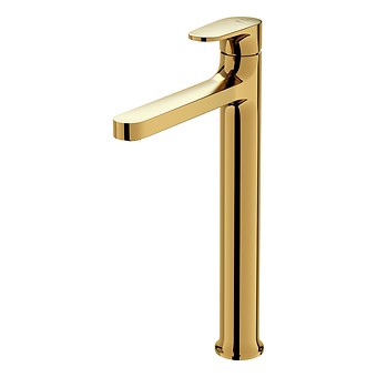 INVERTO BY CERSANIT OPBOUW HOGE WASTAFELKRAAN GOUD, 2 DESIGN IN 1 HANDGREPEN: GOUD S951-298