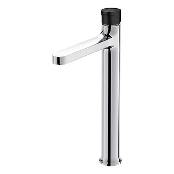 INVERTO BY CERSANIT DECK-MOUNTED HIGH WASHBASIN CHROME, 2 DESIGN IN 1 HANDLES: CHROME AND BLACK S951-301