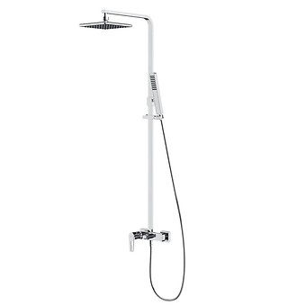 MILLE SHOWER COLUMN WITH WALL MOUNTED SHOWER FAUCET CHROME S951-339