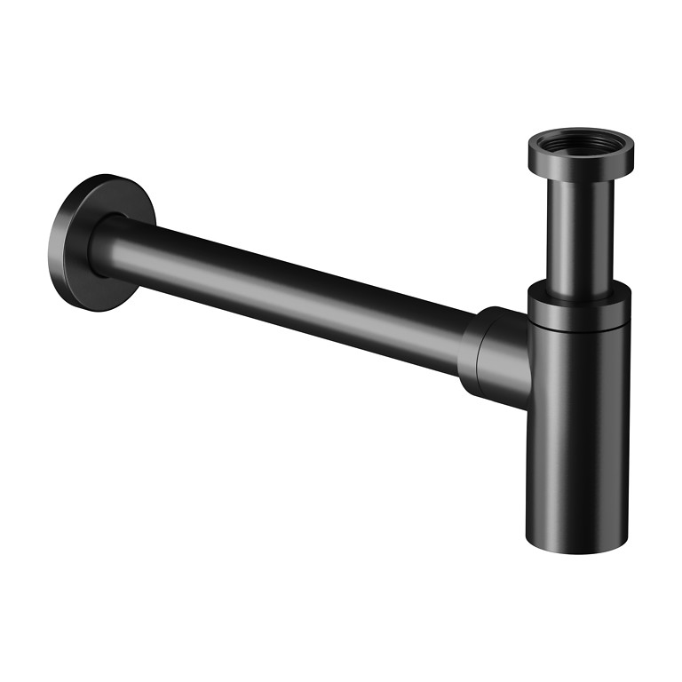 Siphon for Washbasin Oval Gun Metal Black S951-715