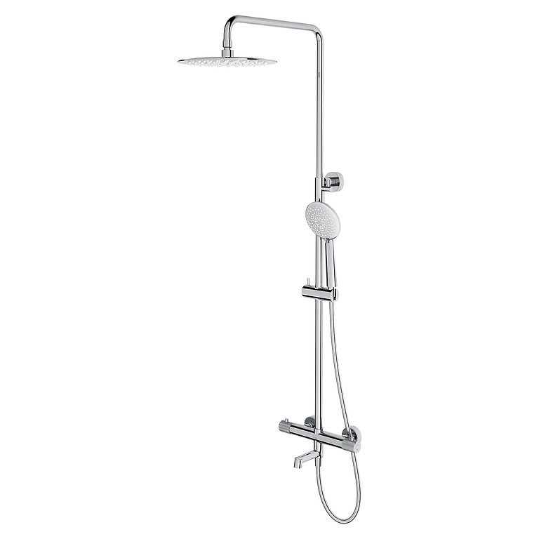 Zen by Cersanit Shower Column with Thermostatic Faucet with Spout Chrome S951-785
