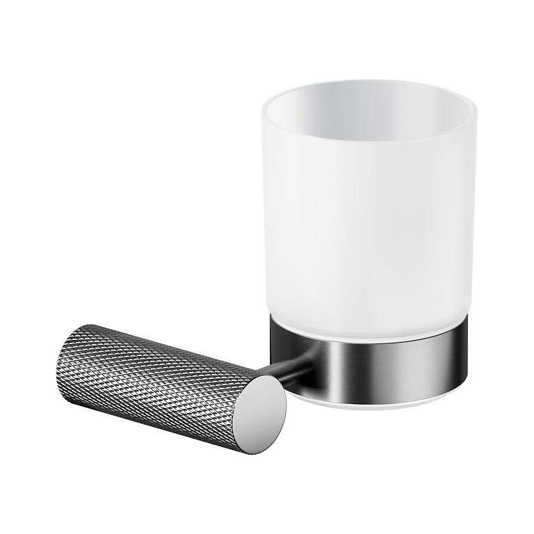 TUMBLER WANDGEMAAKT GUN METAL ZWART S951-904