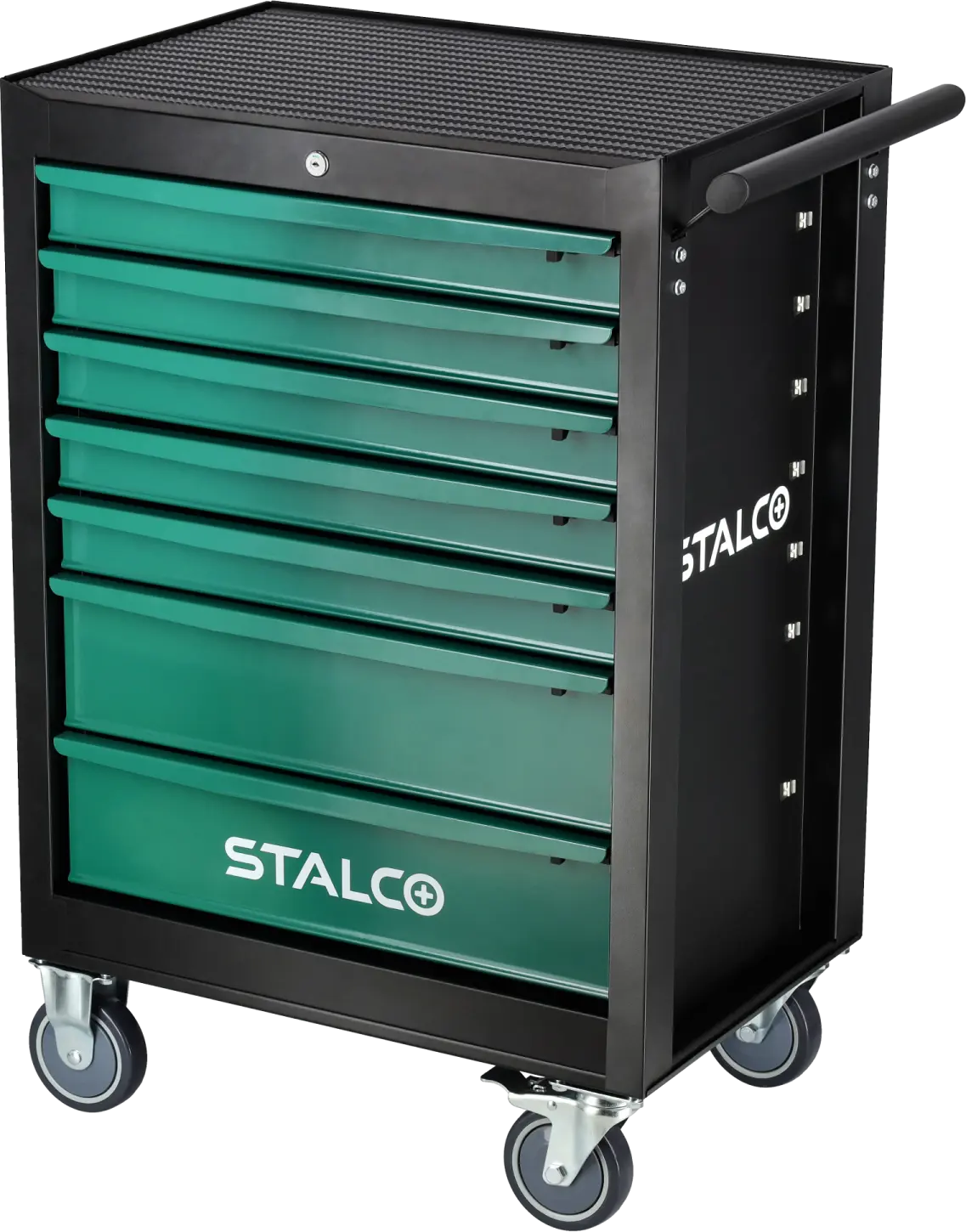 Tool cabinets, 7 drawers, stainless steel top, 165pcs STALCO S026399165