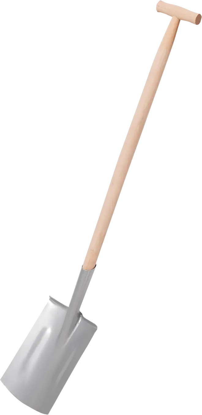 Sharp spade wooden handle STALCO S-47451