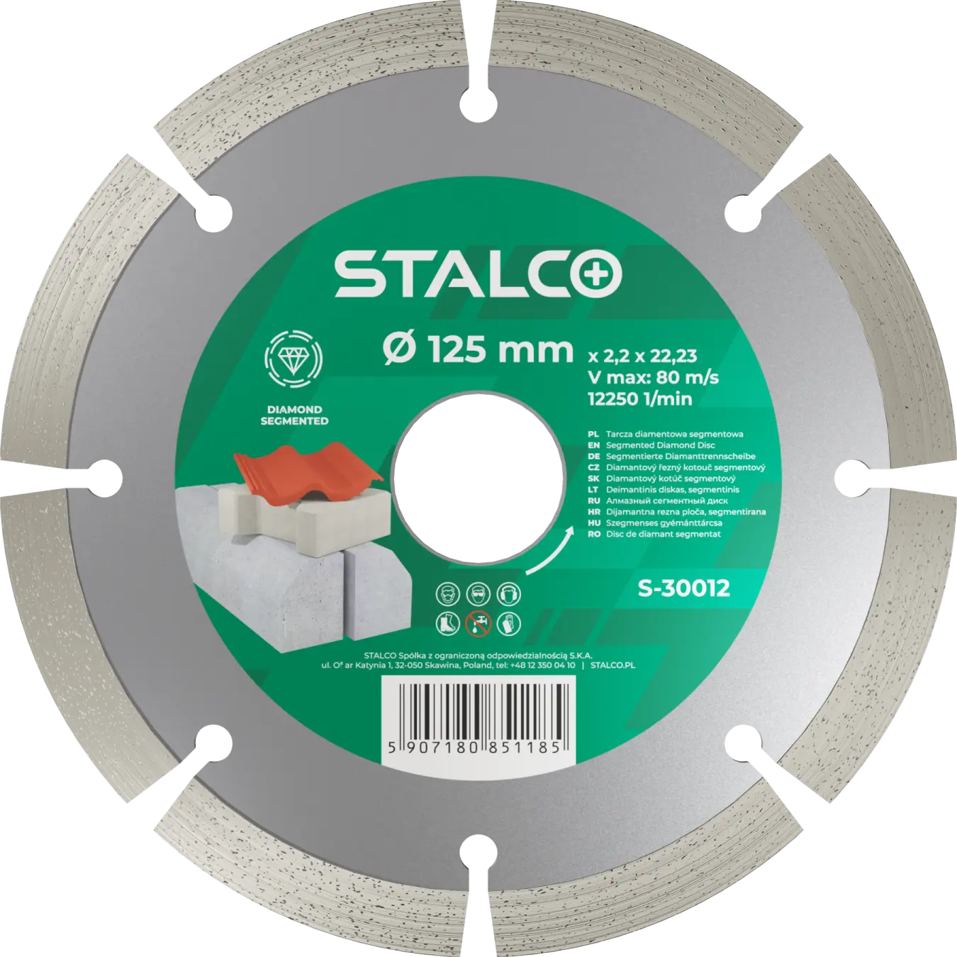 Segmented diamond blade ø230 x 2.6 x 22.23 mm (5907180851208)