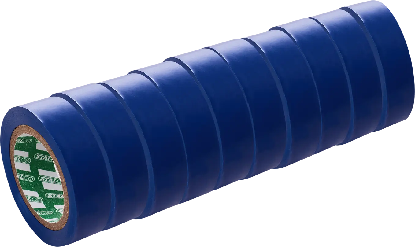 Insulating tape 15 mm x 10 m, blue, pack of 10 (5901466112472)