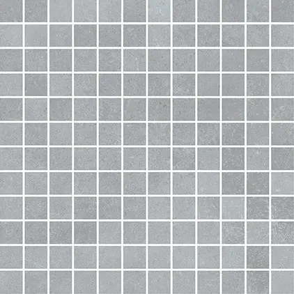 VELVET CONCRETE LIGHT GREY MOSAIC MATT SSQ RECT 30X30