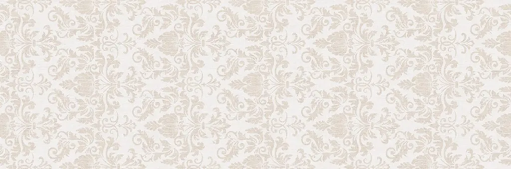 Luvie White Ornament Satin Rect 40 × 120 G1 NT1747-017-1
