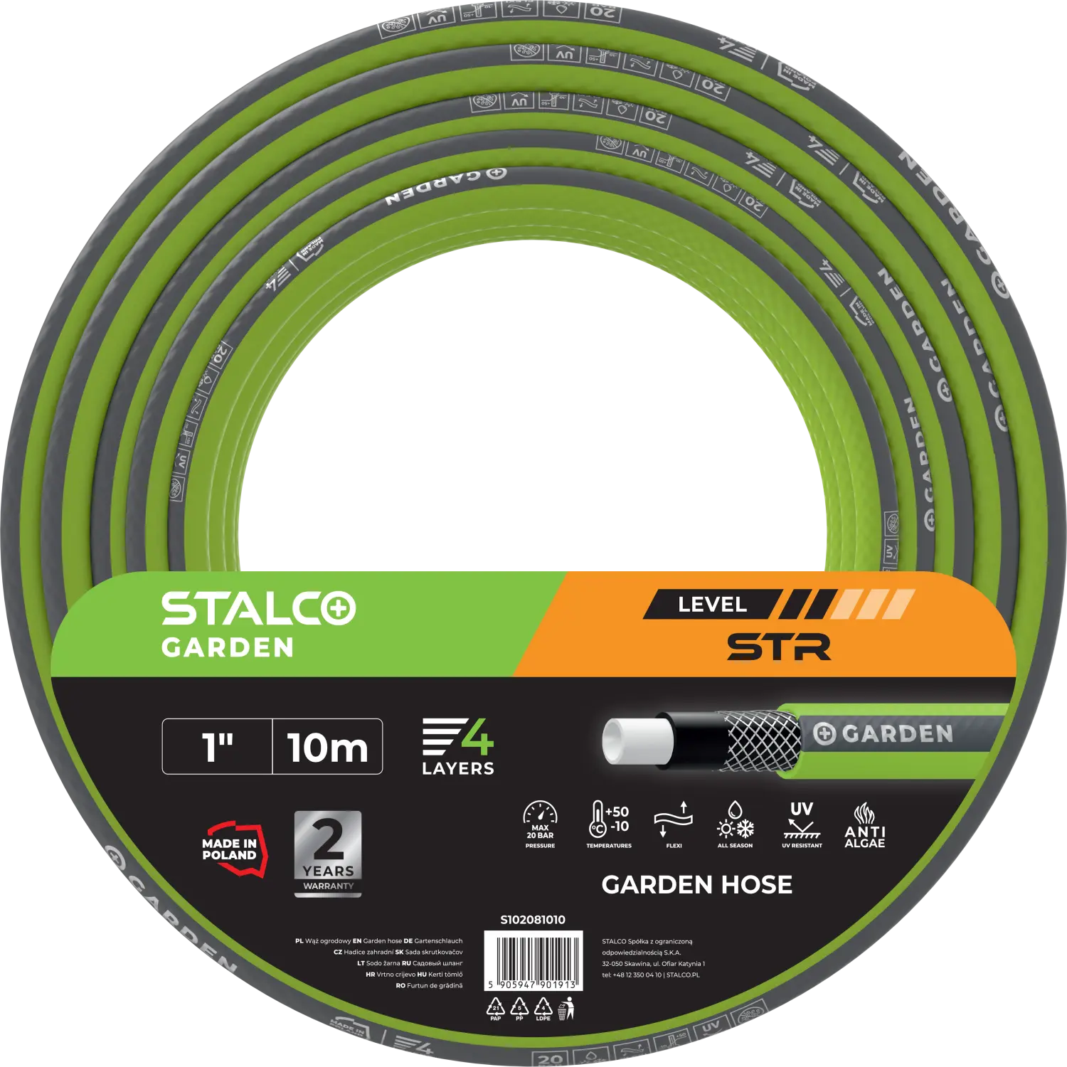 STR garden hose 3/4"³ 30m (5905947901890)