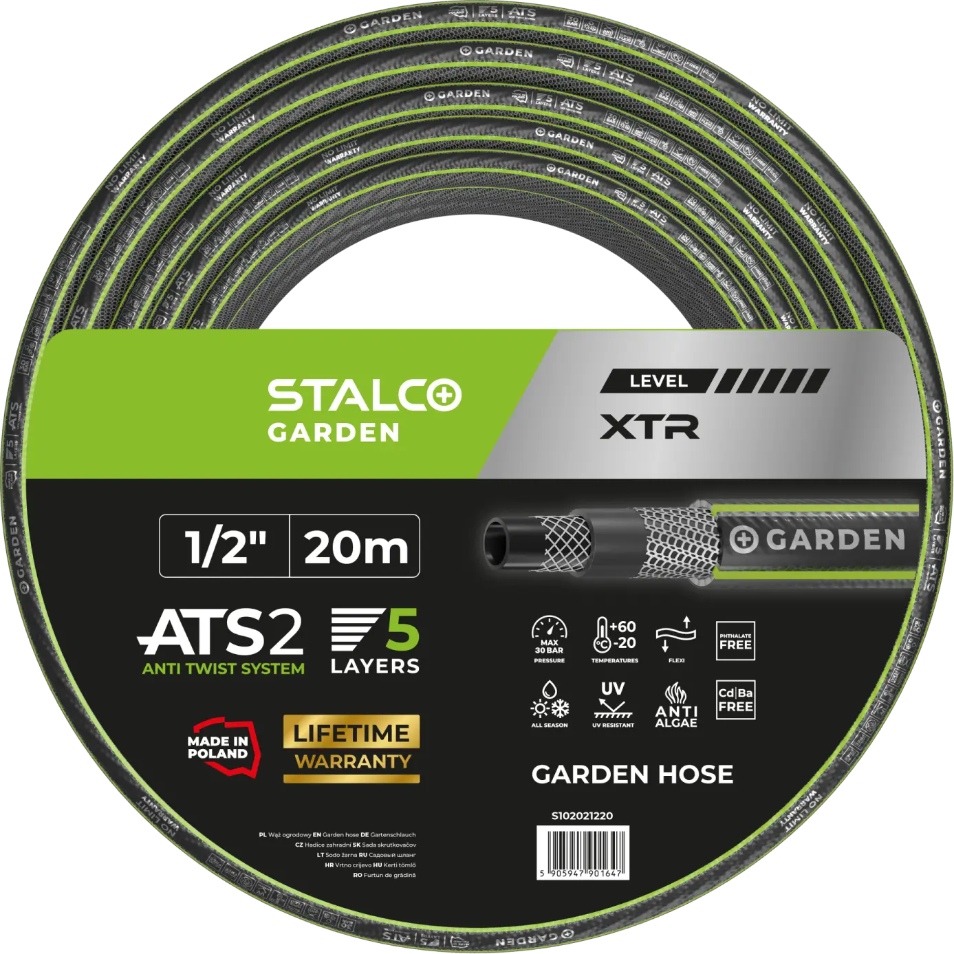 ATS XTR garden hose 3/4"³ 20m (5905947901678)