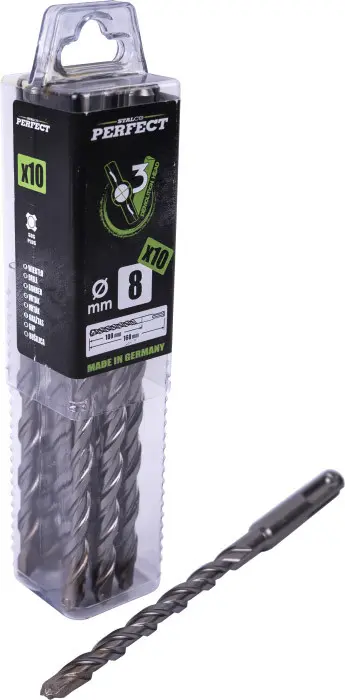 SDS plus V3 V-PACK concrete drill bit ø6.0 x 160 mm, working length 100 mm, pack of 10 pcs. (5901466141014)