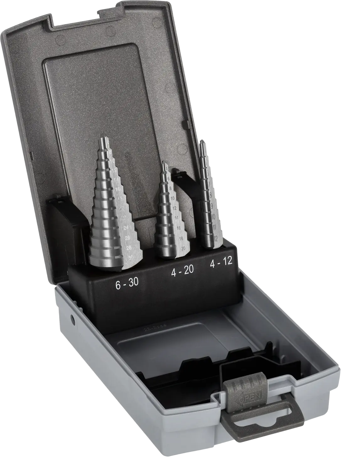 Set of 3 HSS Step Drill Bits (5904012136069)