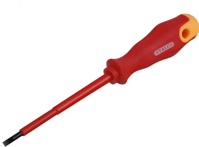 INSULATED SCREWDRIVER VDS FLAT 3 x 75mm 3x75mm STALCO S-12230