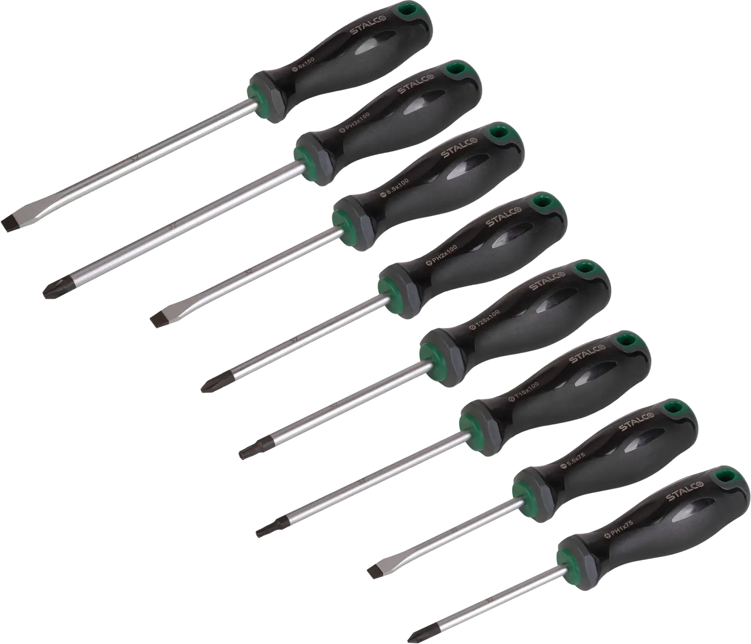 Screwdriver set 8pcs. S2 STALCO S-12622