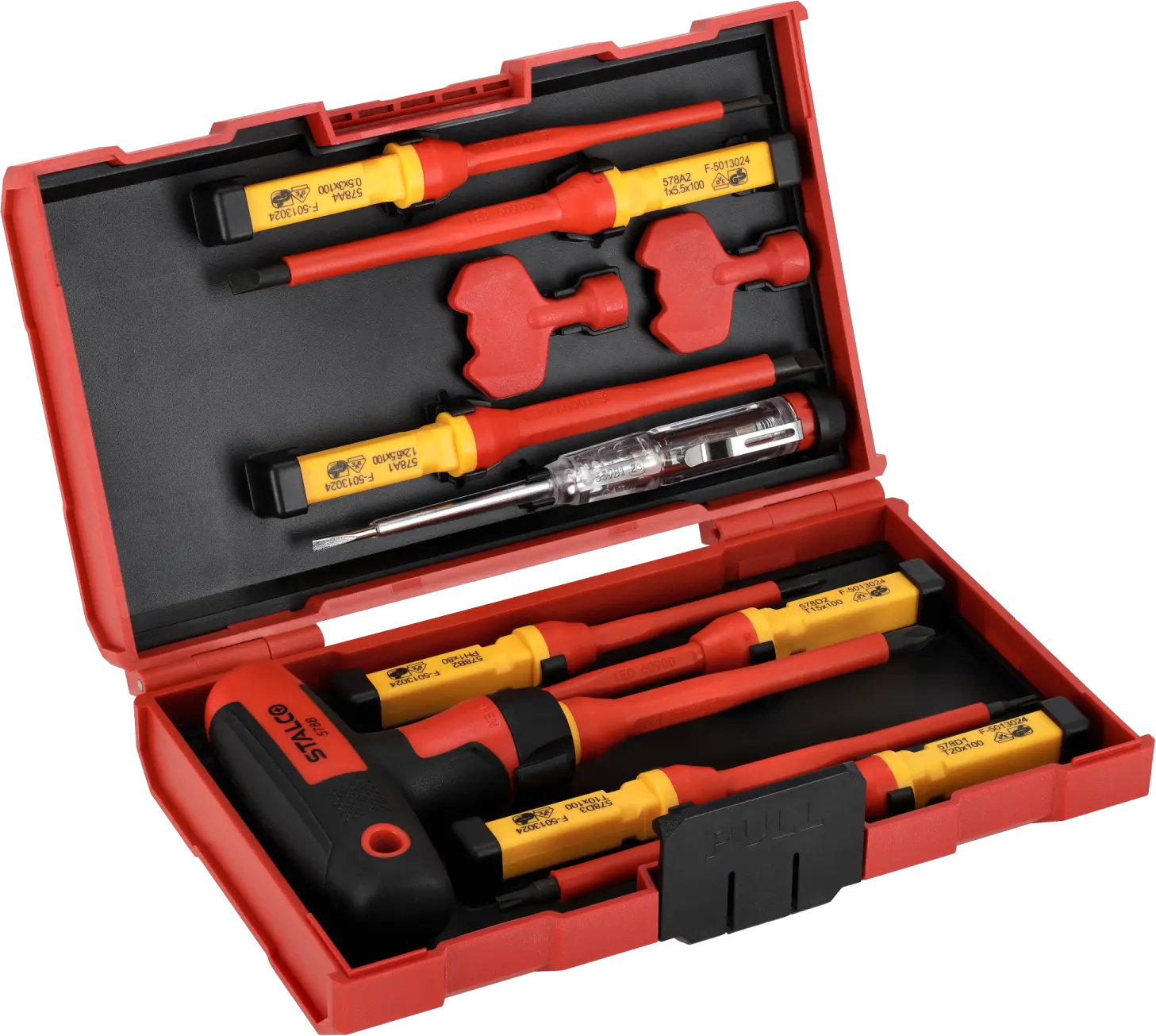 Screwdriver set electrotechnical 1000V 12 pcs CRV STALCO S-12288