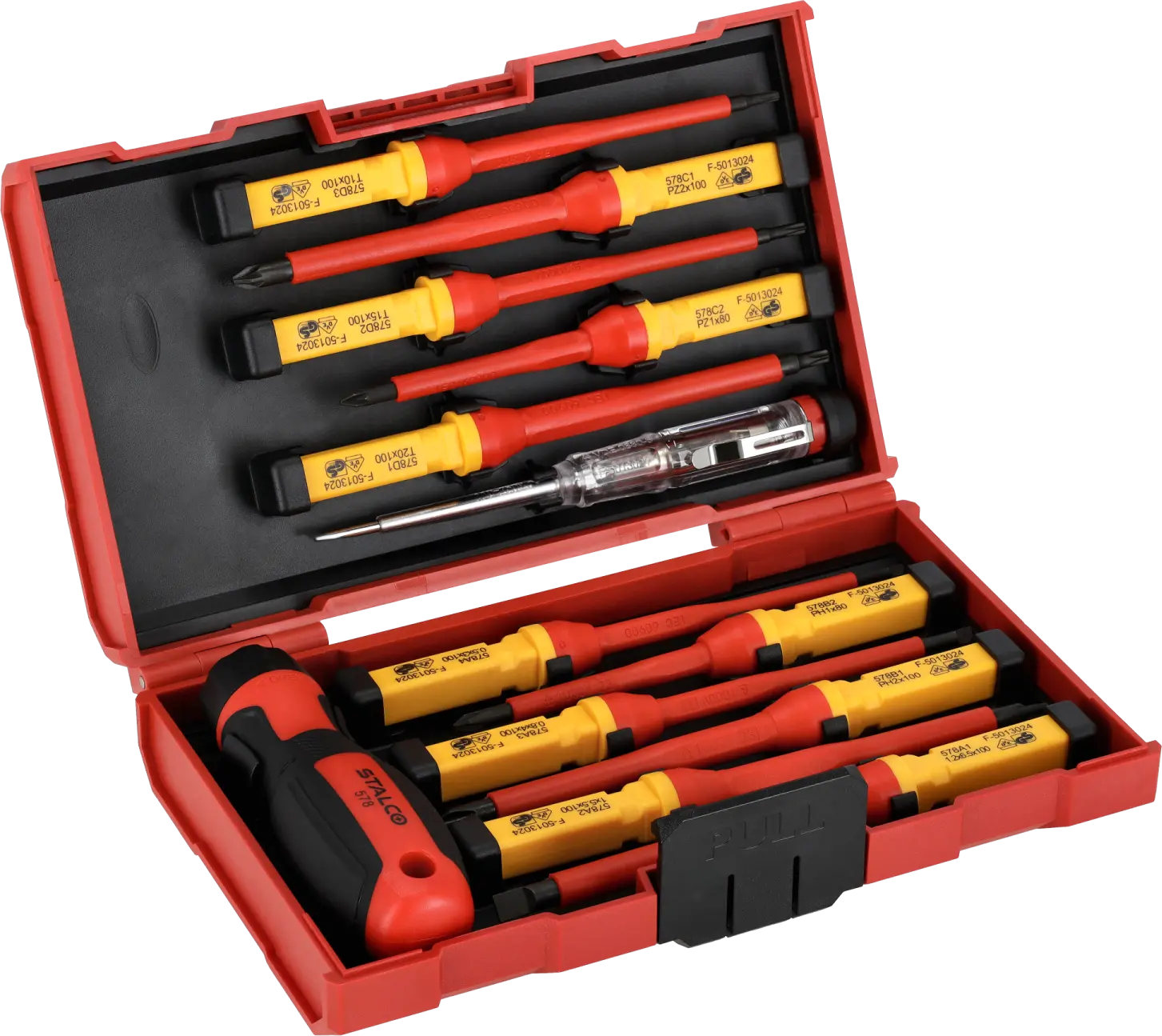Screwdriver set electrotechnical 1000V 13 pcs CRV STALCO S-12290