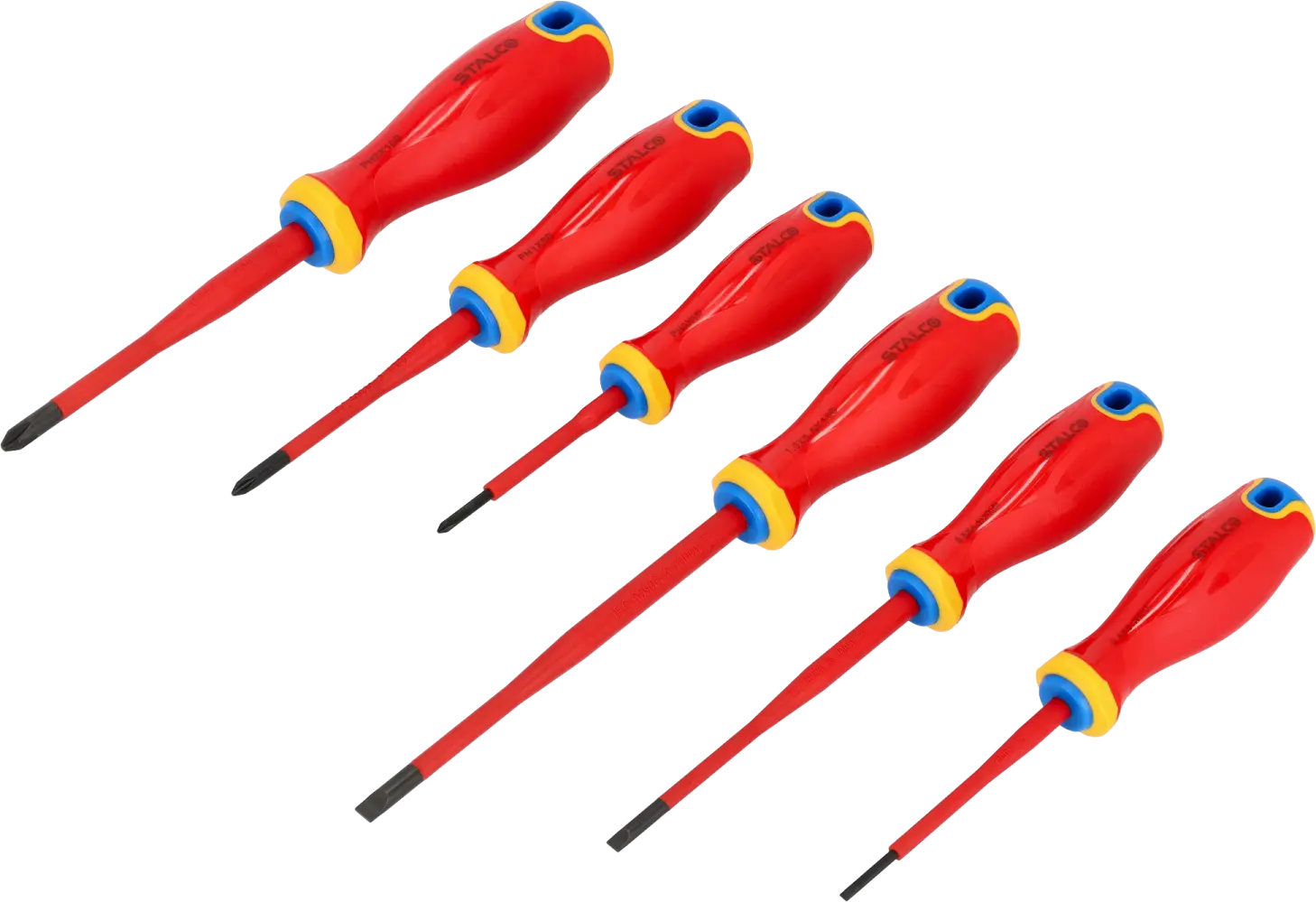 Screwdriver set electrotechnical 1000V 6 pcs S2 STALCO S-12284