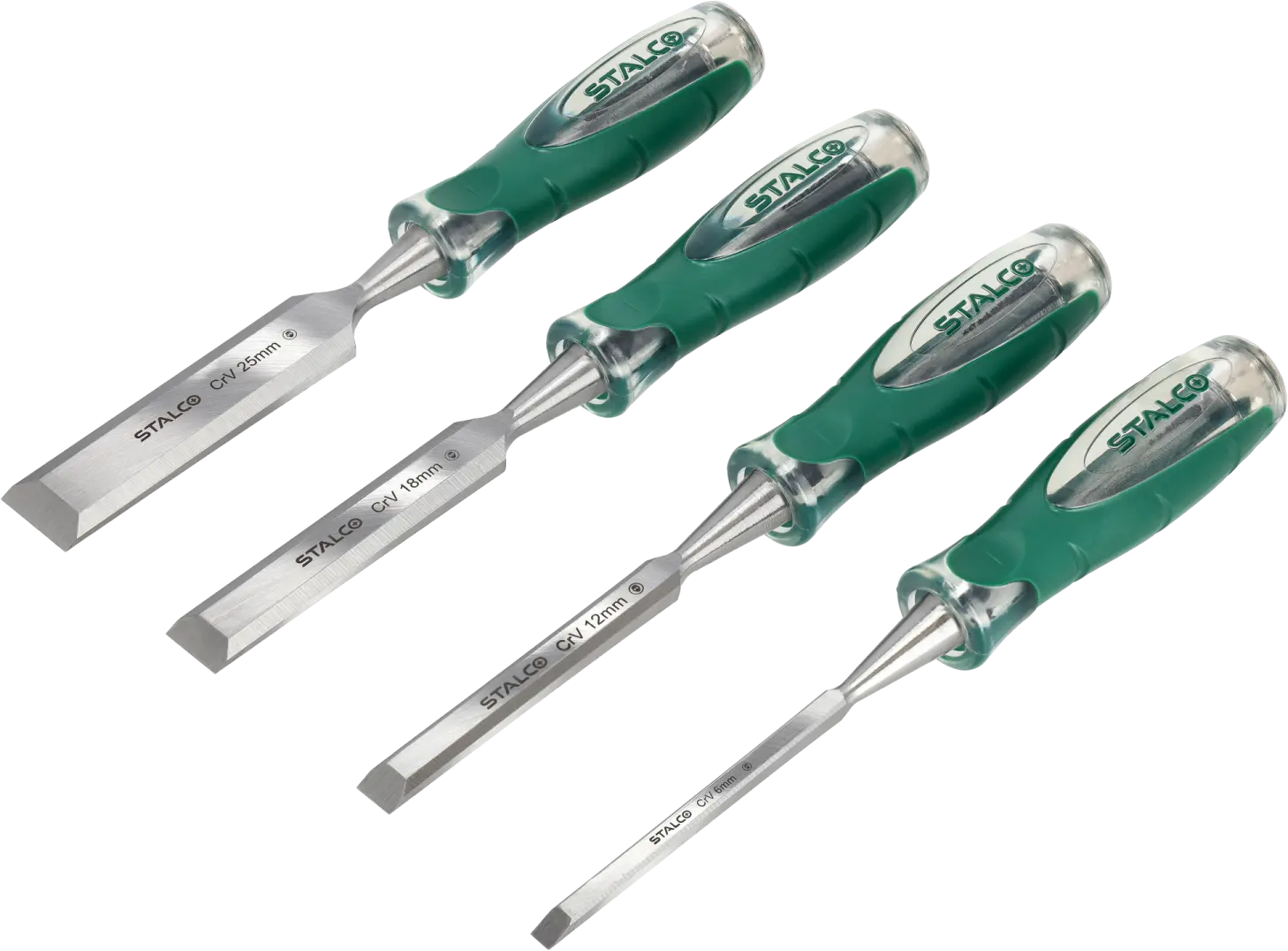 Chisel set 6 - 25mm 4pcs. STALCO S013000625