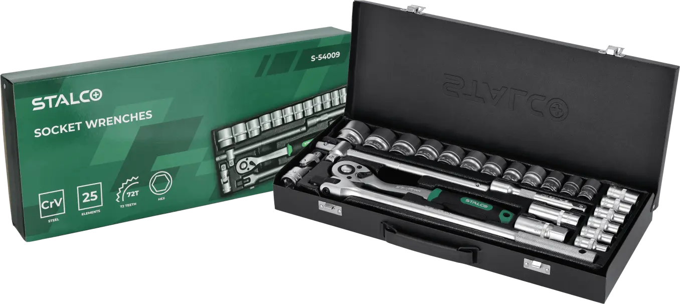 Socket wrench set, 25 pieces S-54009 (5904012150195)