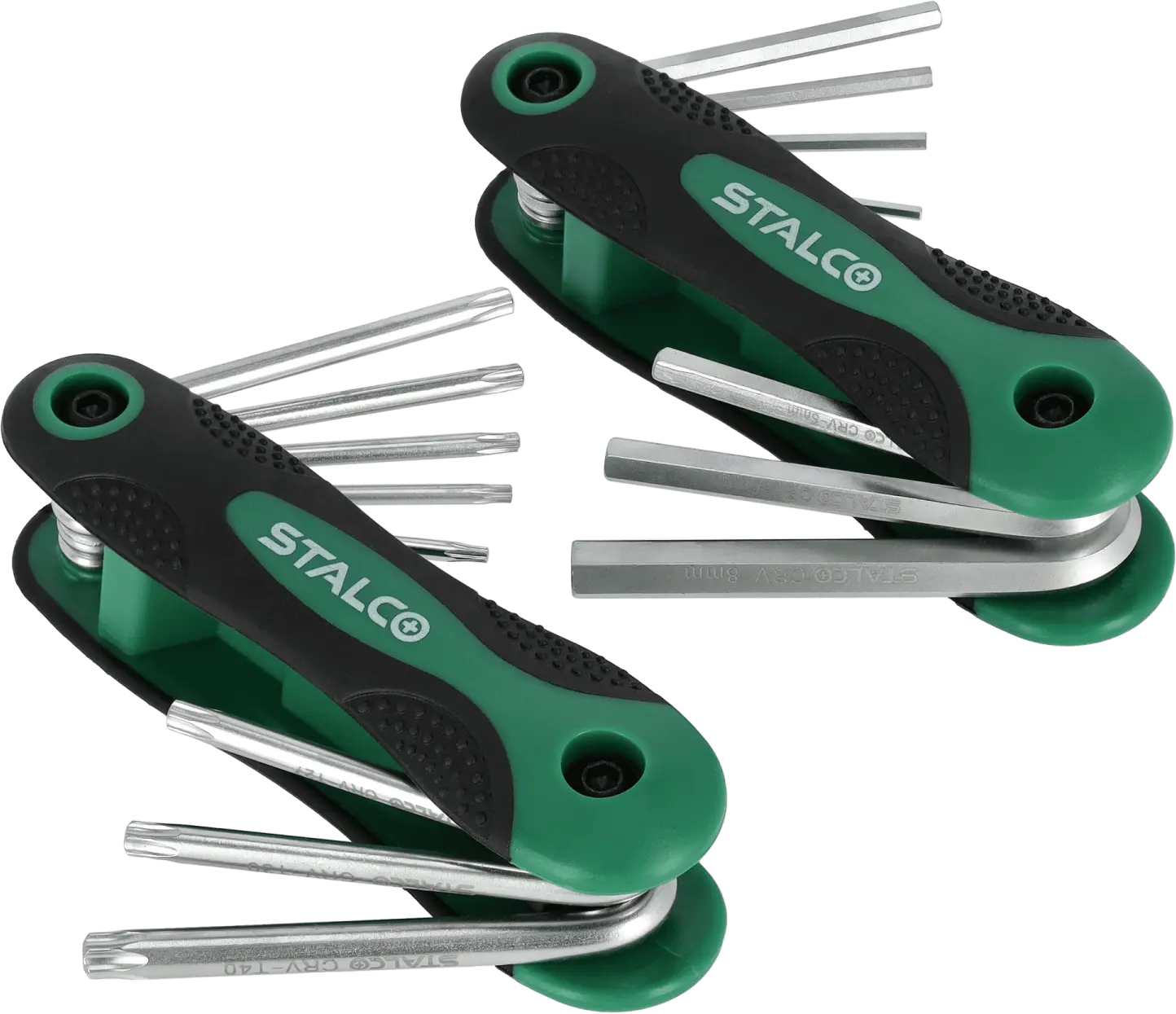 TORX and Hex keys Set 16pcs T9 - 10 - 15 - 20 - 25 - 27 - 30 - 40, 1.5 - 2 - 2.5 - 3 - 4 - 5 - 6 - 8mm STALCO S-46378