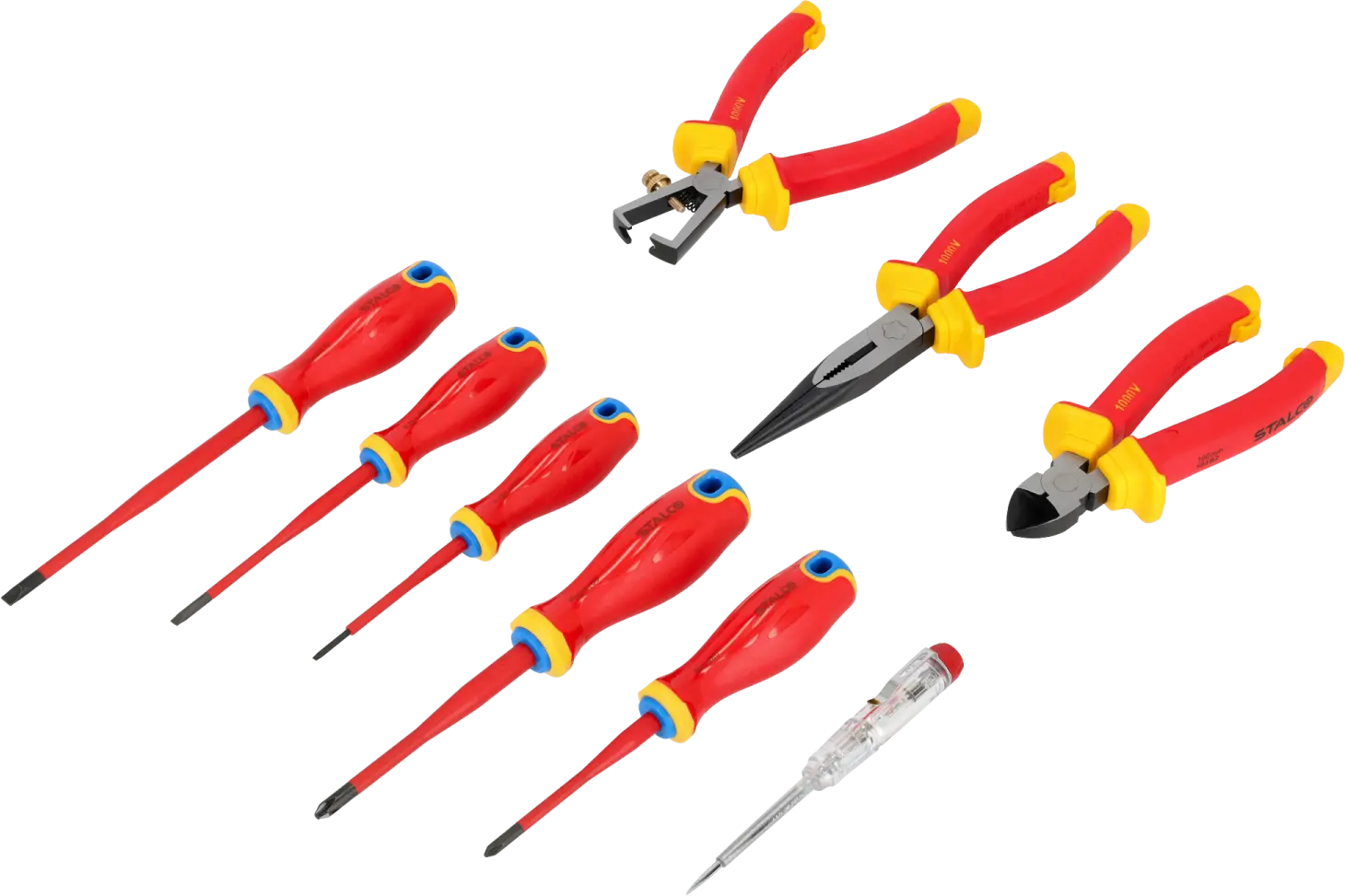 Screwdriver Set 9pcs 1000V VDE STALCO S-14464