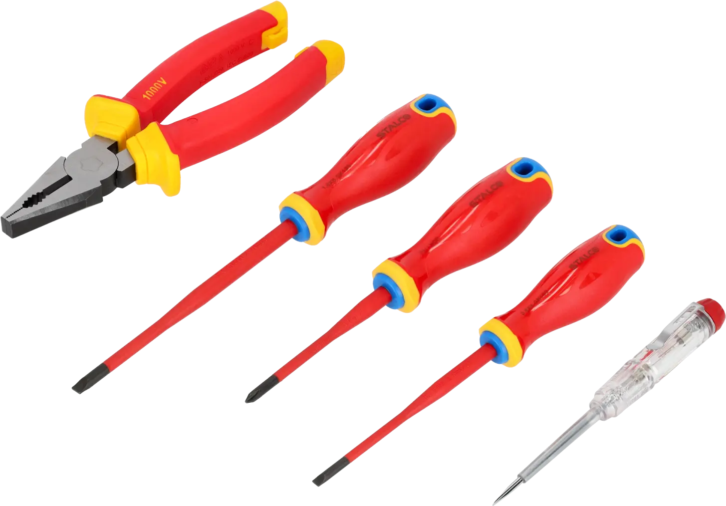 Screwdriver Set 5pcs 1000V VDE STALCO S-14462
