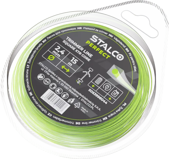 Square XTR Core Cutting Line 2.4mm x 15m – STALCO PERFECT S053998044