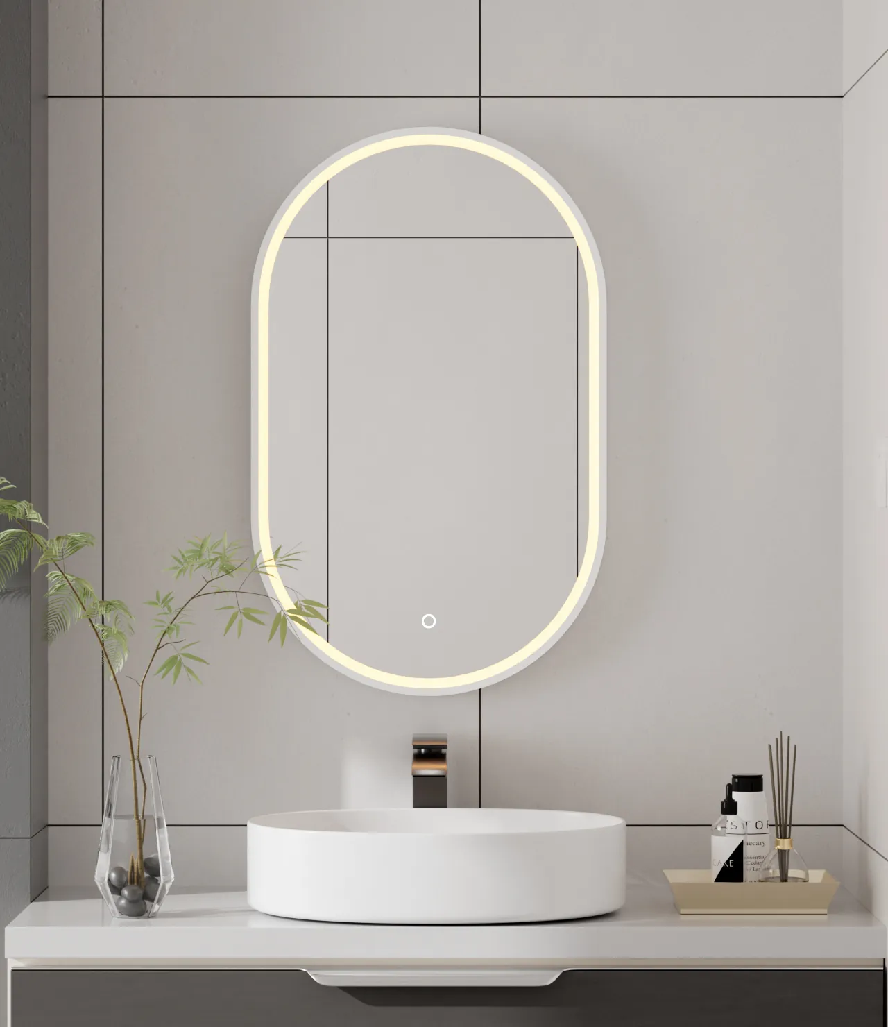 LED Badkamerspiegel 500 × 800 mm – VLM13-5080