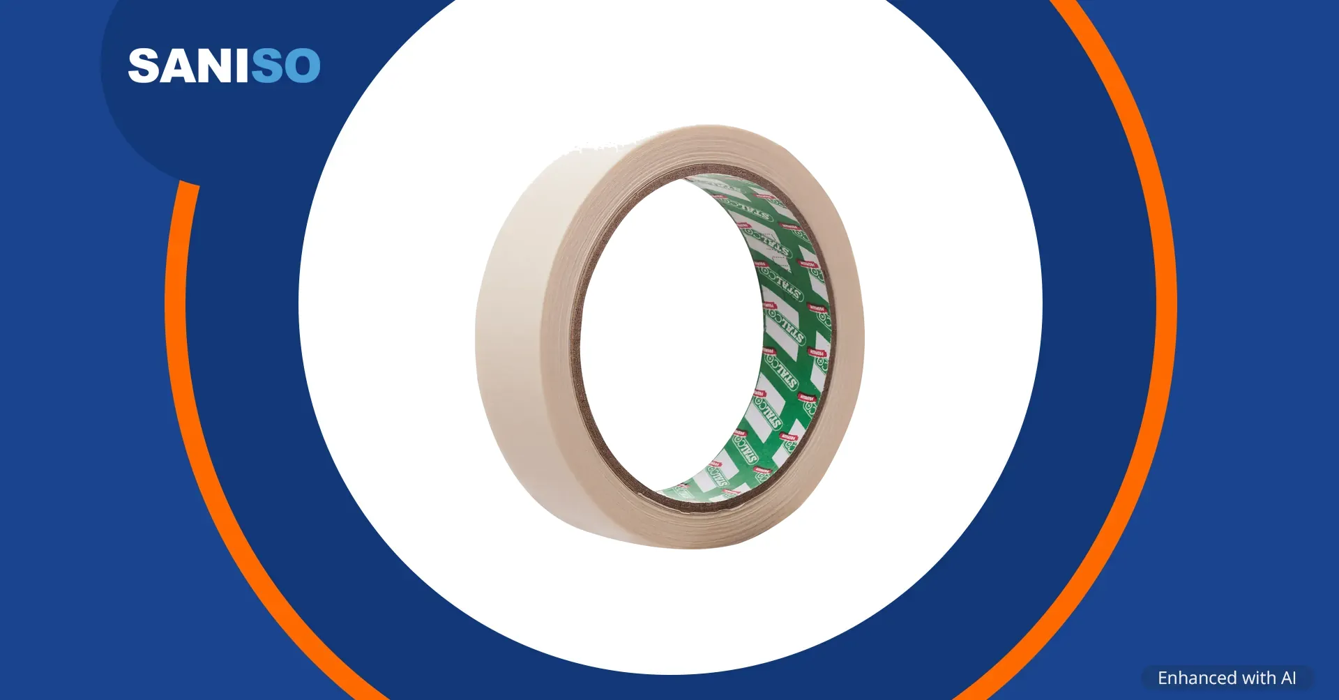 Masking tape 25 mm × 25 m white STALCO